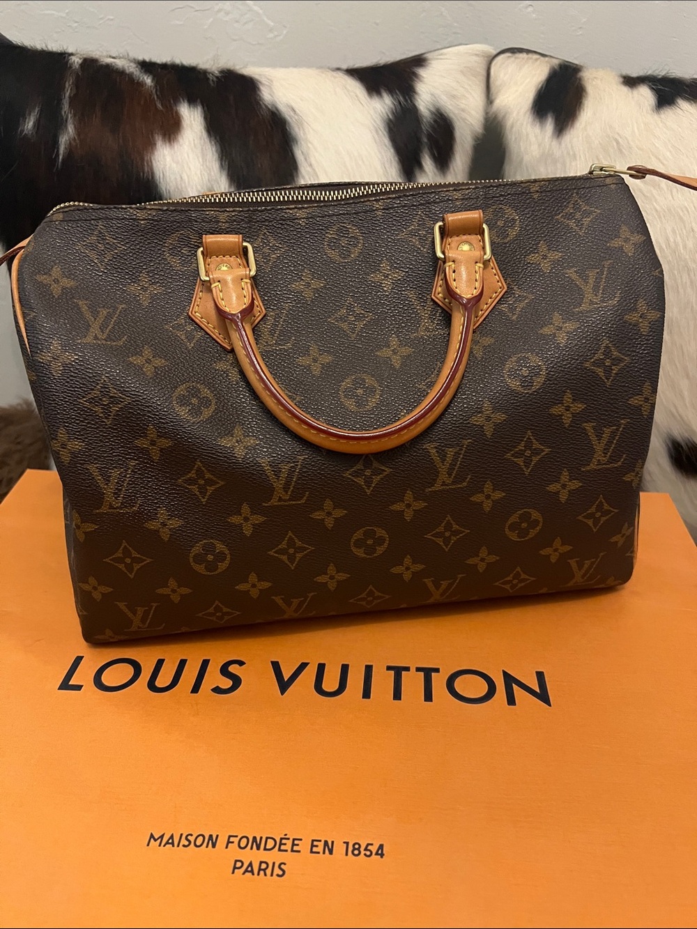 Louis Vuitton Monogram Speedy 30 Satchel